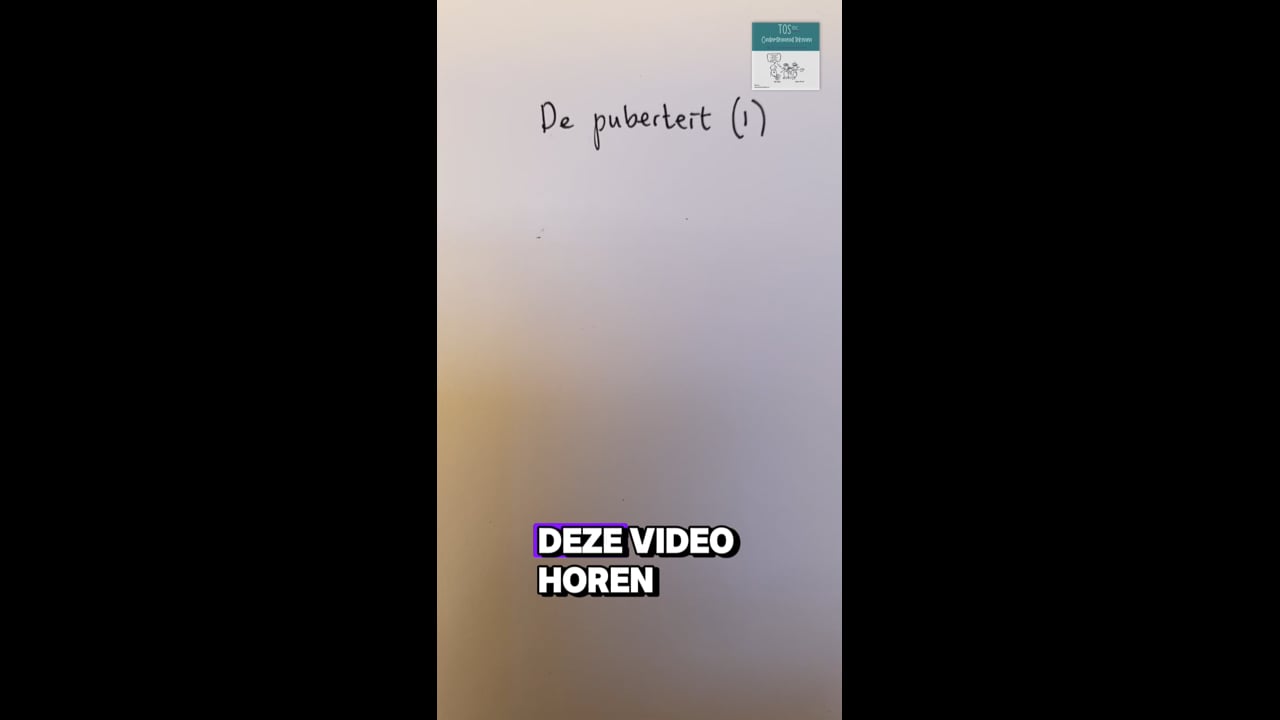 Puberteit (de)*, de geest, het lichaam