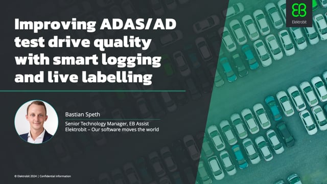 Improving ADAS/AD test drive quality with smart logging and live labelling