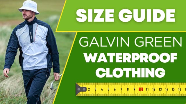 Galvin Green Waterproof Size Guide