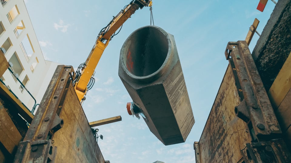 Reportage vidéo sur un chantier d'infrastructure