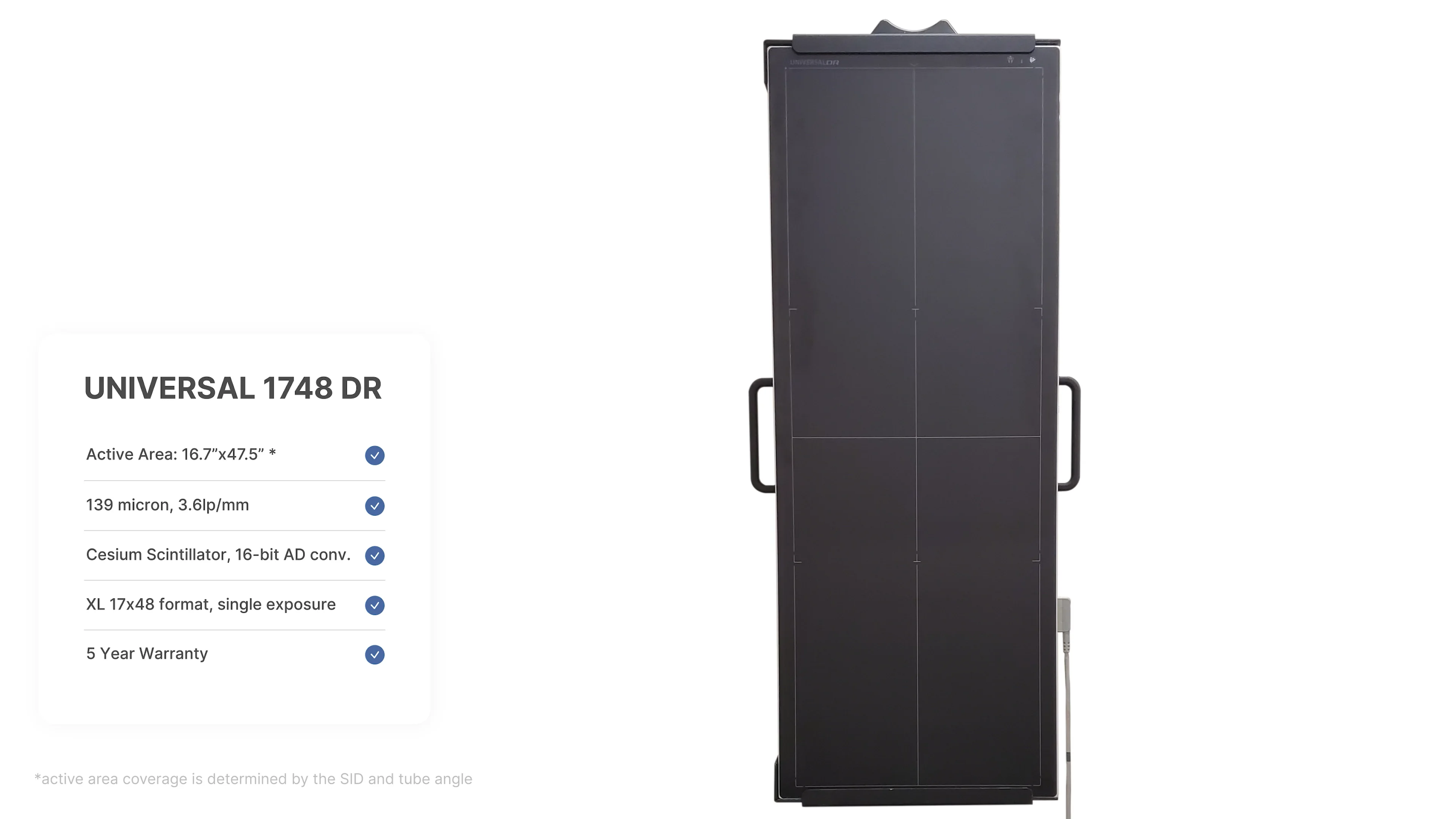 Retrofit Chiropractic Digital X-ray System with DR Panel