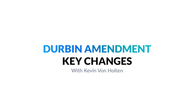 Durbin Amendment with Kevin Von Holten  //  Cornerstone Hot Takes