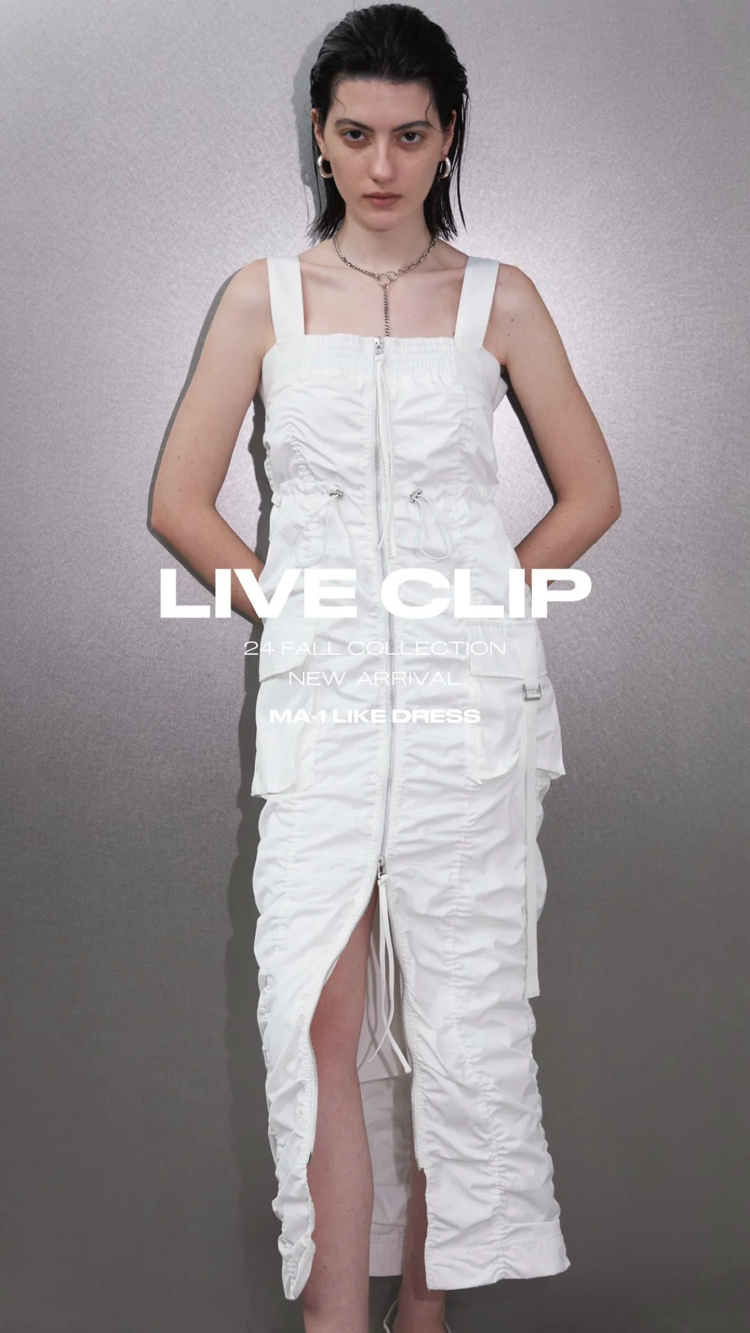 MA-1 LIKE DRESS(36 WHITE): DRESSjosemoon MA-1 LIKE DRESS(36 WHITE): DRESSjosemoon