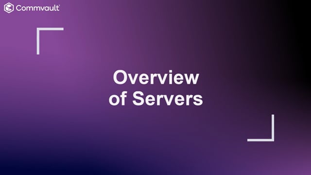 Overview of Servers