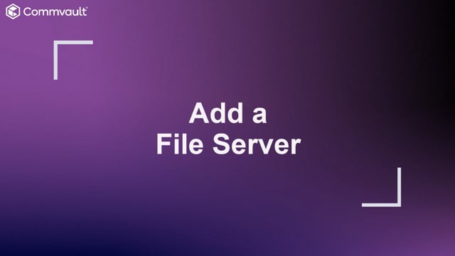 Add the File Server Feature