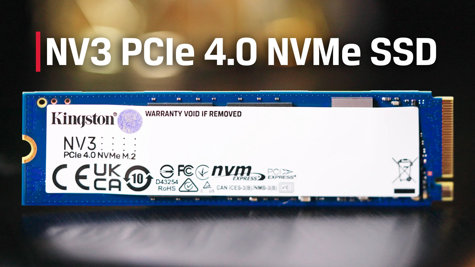 Kingston 1TB SSD M.2 2280 NVMe PCIe3.0×4 Kingston NV3 PCIe Gen4 NVMe M.2 SSD - 1TB – I Gaming Computer