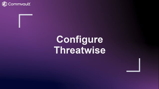 Configure Threatwise