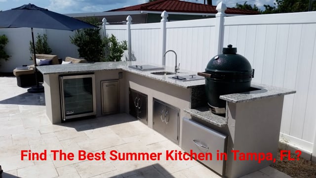 ⁣PREMIER OUTDOOR LIVING AND DESIGN, INC - Summer Kitchen in Tampa
