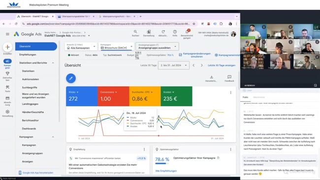 2 Gooogle Ads Analysen & Zielgruppen Tipps für Google Ads mit Malte vom 01.08.24