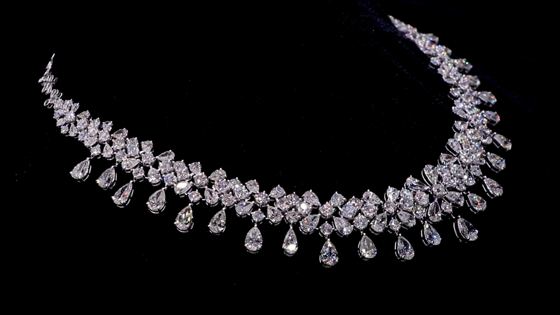 Natural 50.46 Carat SI Clarity HI Color Diamond Necklace 14