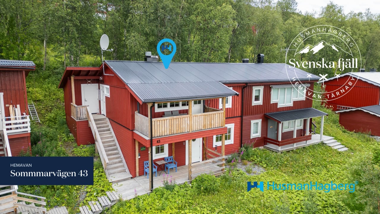 5 rum Fritidshus på Sommarvägen 43 Hemavan Storumans kommun - video