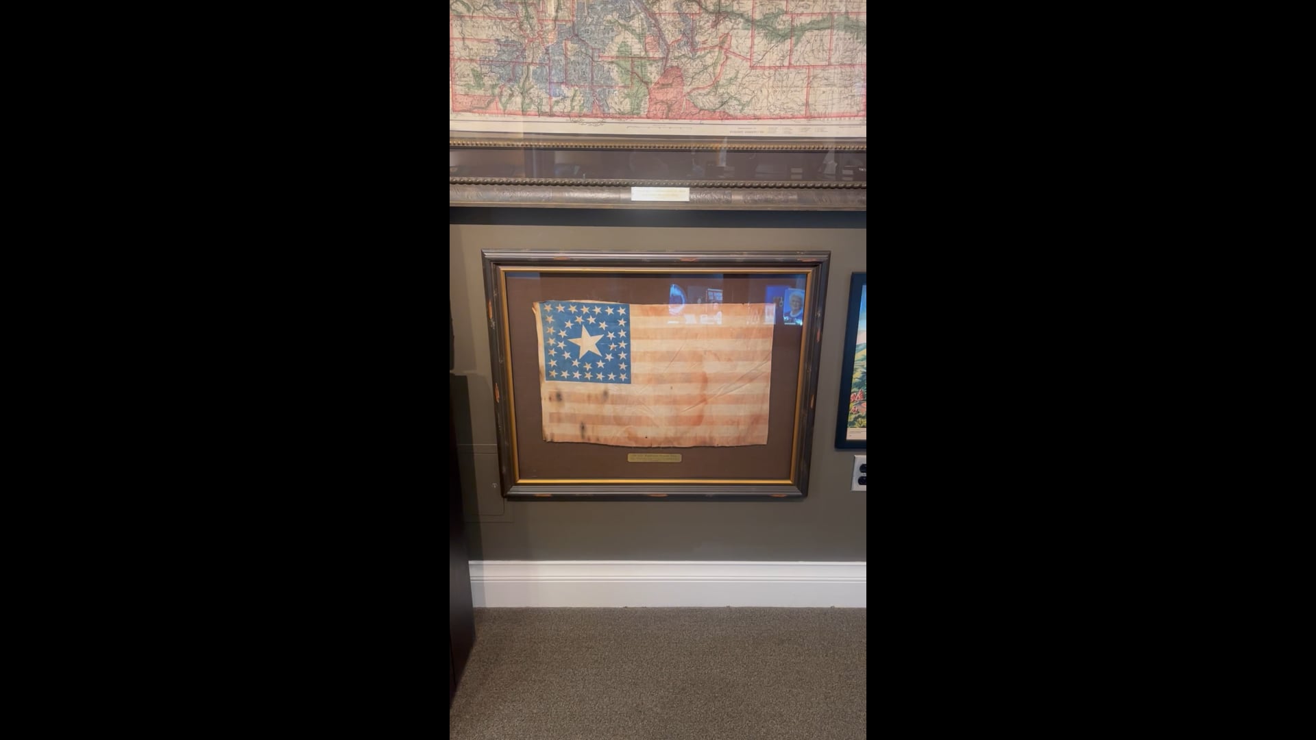 Bandera Americana Antigua de 38 Estrellas con Cantón Único, circa 1876-1890, image size:1920x1080