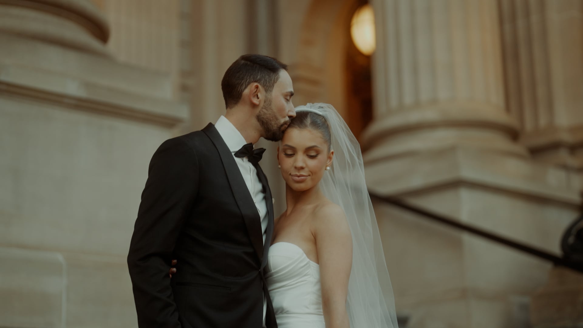Luminare, South Melbourne wedding — bridal party, photographed by C2 Films