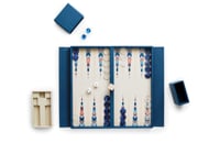 Blue Aztec Travel Backgammon Set | Alexandra Llewellyn