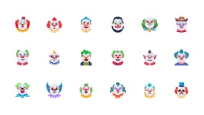 Scary Face Vector Set, an Emoji Icon by Vectors Market (Thumbnail 7 of 7)