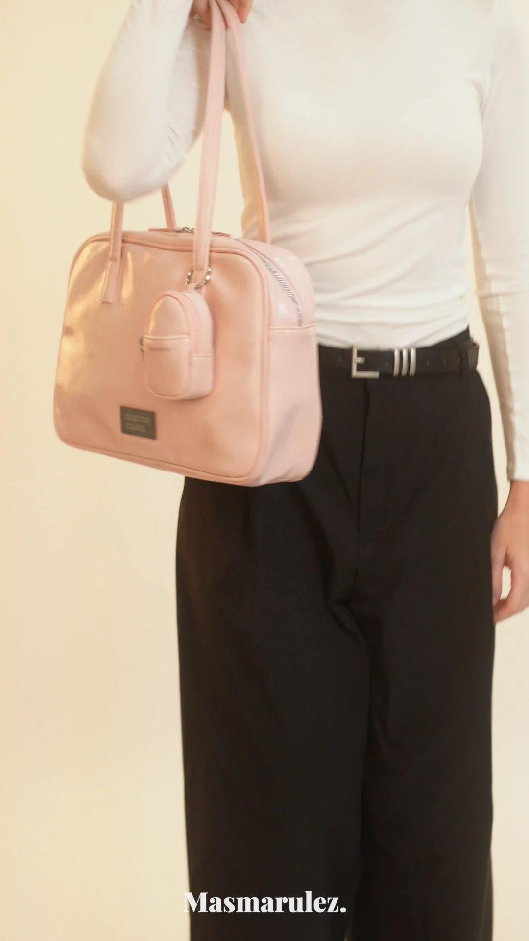 ★masmarulez★ 304 leather pouch shoulder bag _ Pink Masmarulez] Korean 304 Leather Pouch Shoulder Bag Pink | eBay