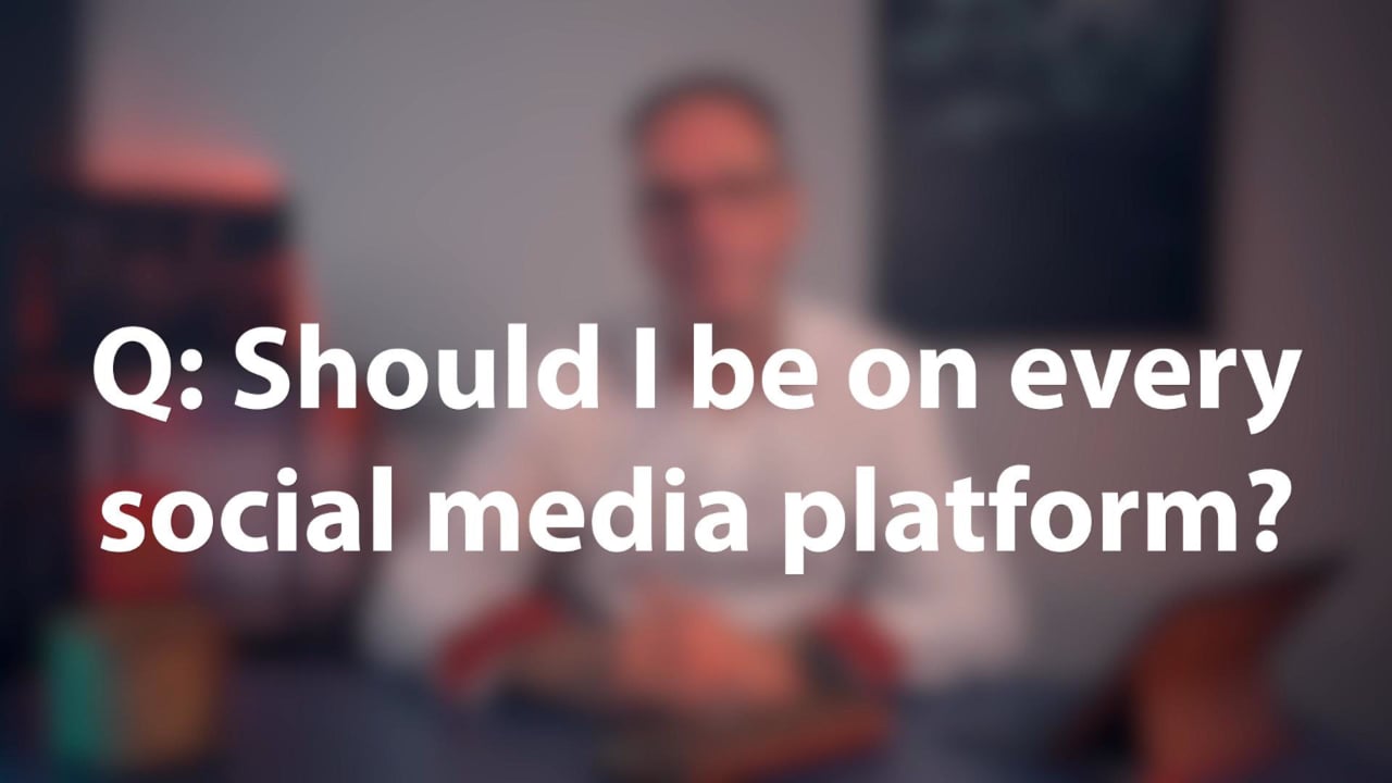 Terry Livesey - 05 - Should I be on every social media