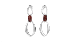 60 ct. t.w. Garnet Convertible Drop Earrings in Sterling Silver