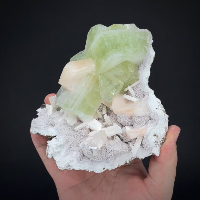 Fluorapophyllite with Stilbite (2014 find)