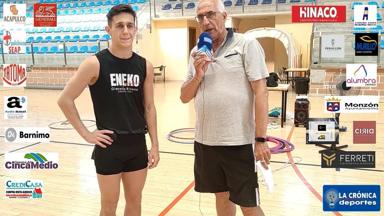 EL CAMPUS DE ESPACIO RÍTMICA CONTÓ EN MONZÓN CON LA PRESENCIA DEL CAMPEÓN DE ESPAÑA  MASCULINO ENEKO  LAMBEA 