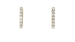 2.00 ct. t.w. Lab-Grown Diamond Paper Clip Link Hoop Earrings in 14kt Yellow Gold