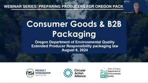 Oregon Packaging EPR: Consumer Goods and B2B Packaging