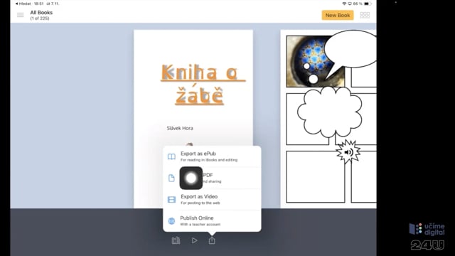 Tvoříme za pomoci aplikací: PicCollage, ChatterPix, BookCreator