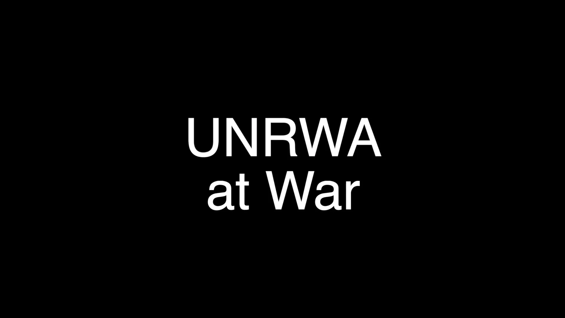 UNRWA at war 2024 - English