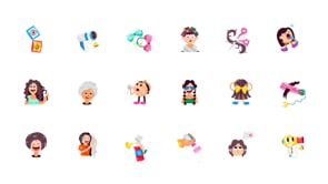 Animated Hair Care Stickers, an Outline Icon by Vectors Market (Thumbnail 7 of 7)