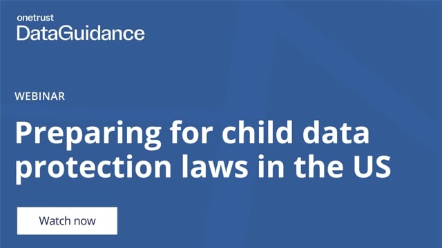 Preparing for child data protection laws in the US