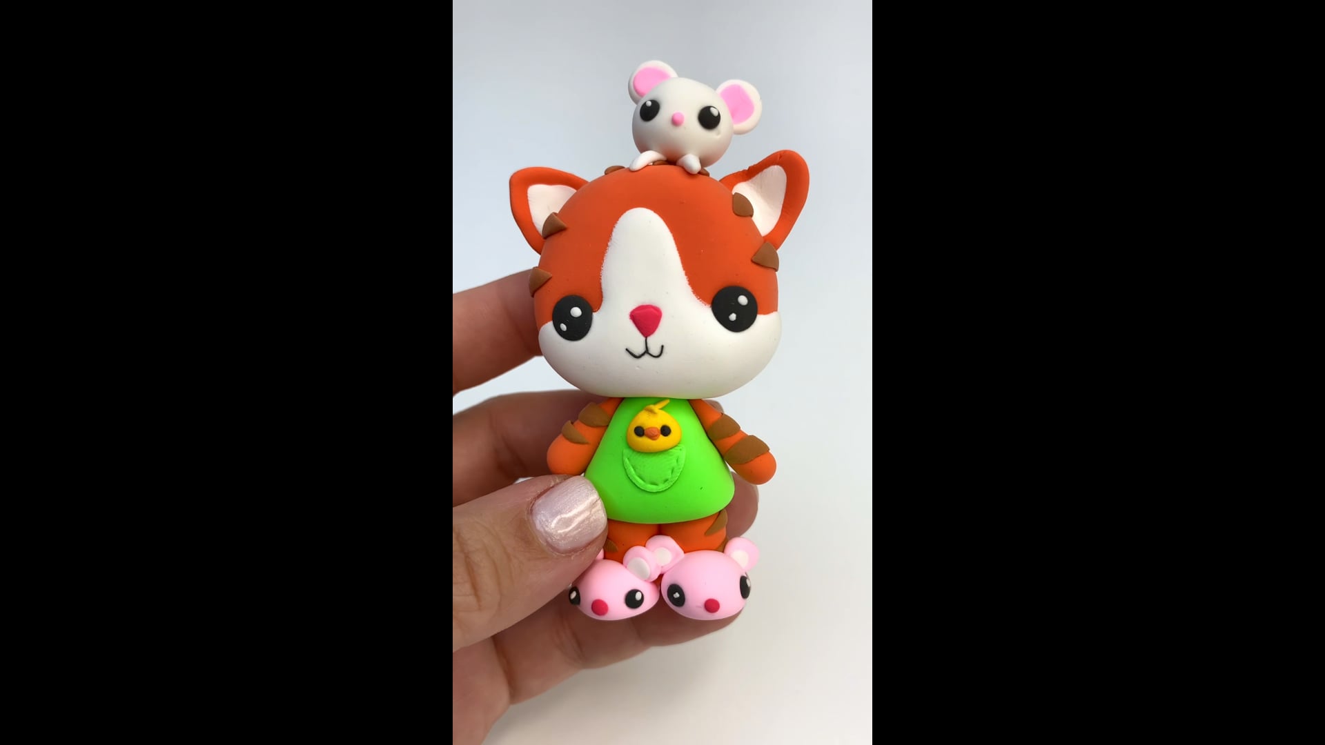 Лепим кошечку Kawaii из Candy Clay