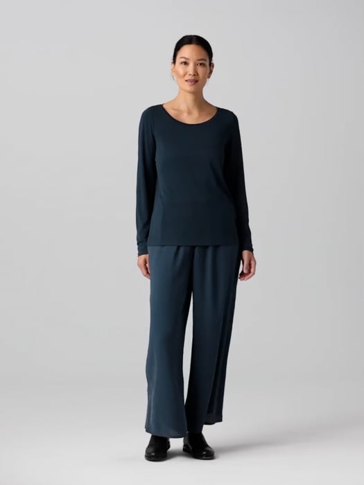 Stretch Silk Jersey Scoop Neck Top | EILEEN FISHER Stretch Silk Jersey Scoop Neck Top | EILEEN FISHER