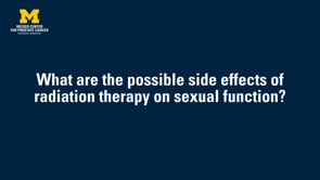 Radiation Therapy and Sexual Function on Vimeo