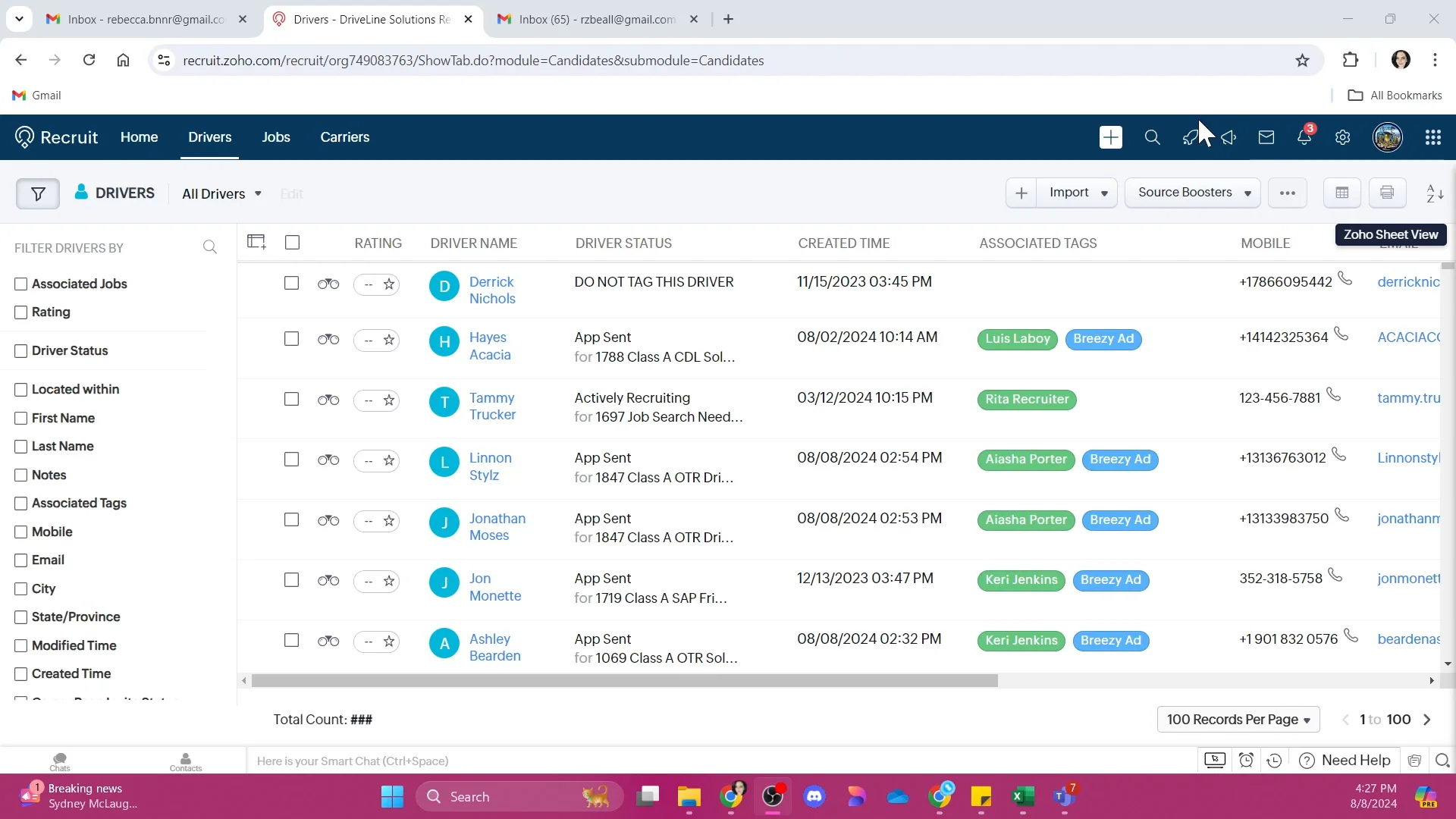Tutorial - Resume Upload Add Driver to Zoho 2 on Vimeo