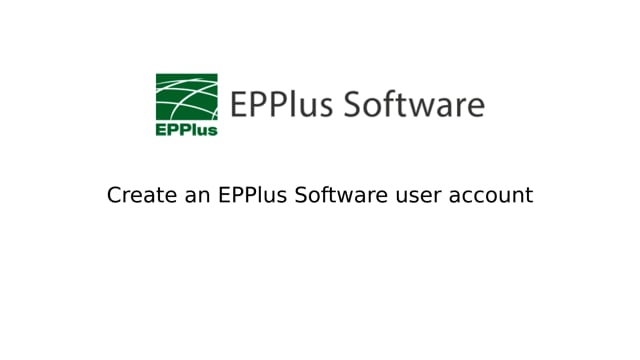 Đăng ký tài khoản EPPlus Software