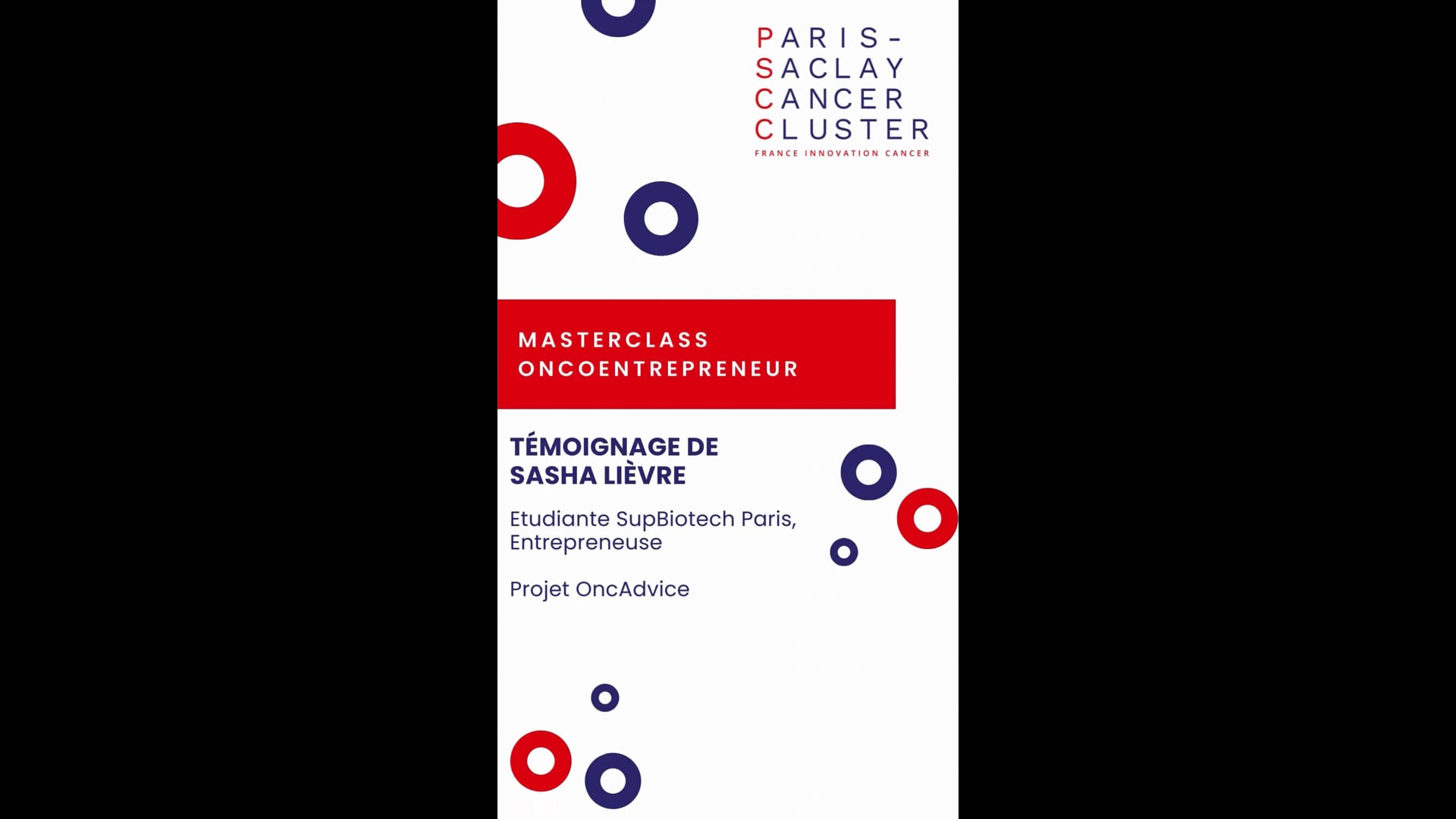 Sasha Lièvre, projet OncAdvice