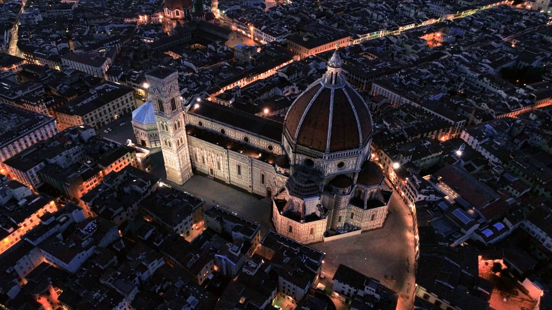 Florence aerial stock footage