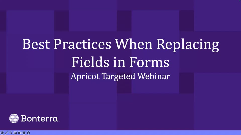 Best Practices when Replacing Fields in Forms