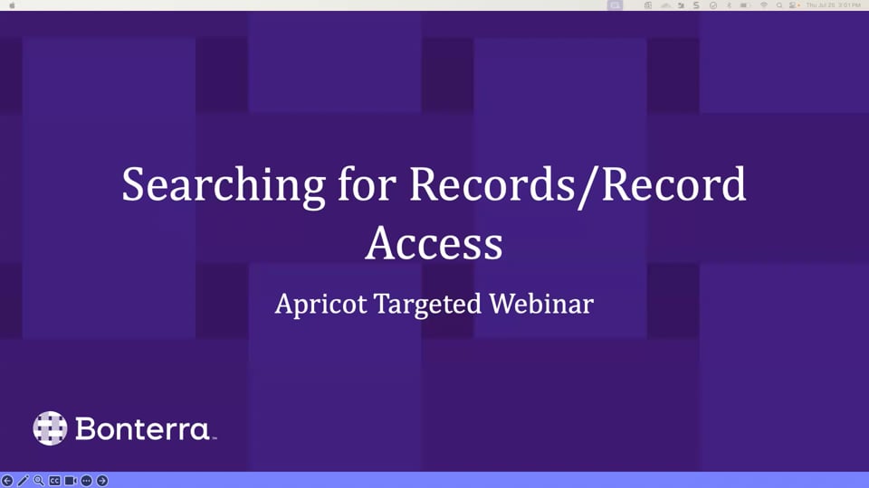 Searching for Records and Record Access