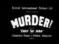 Murder! (1930)
