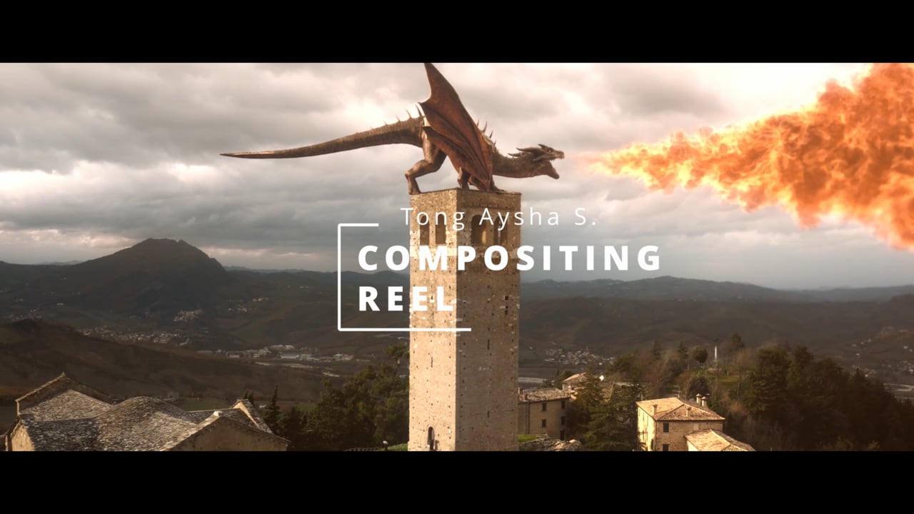 Still from Alysha's compositing reel