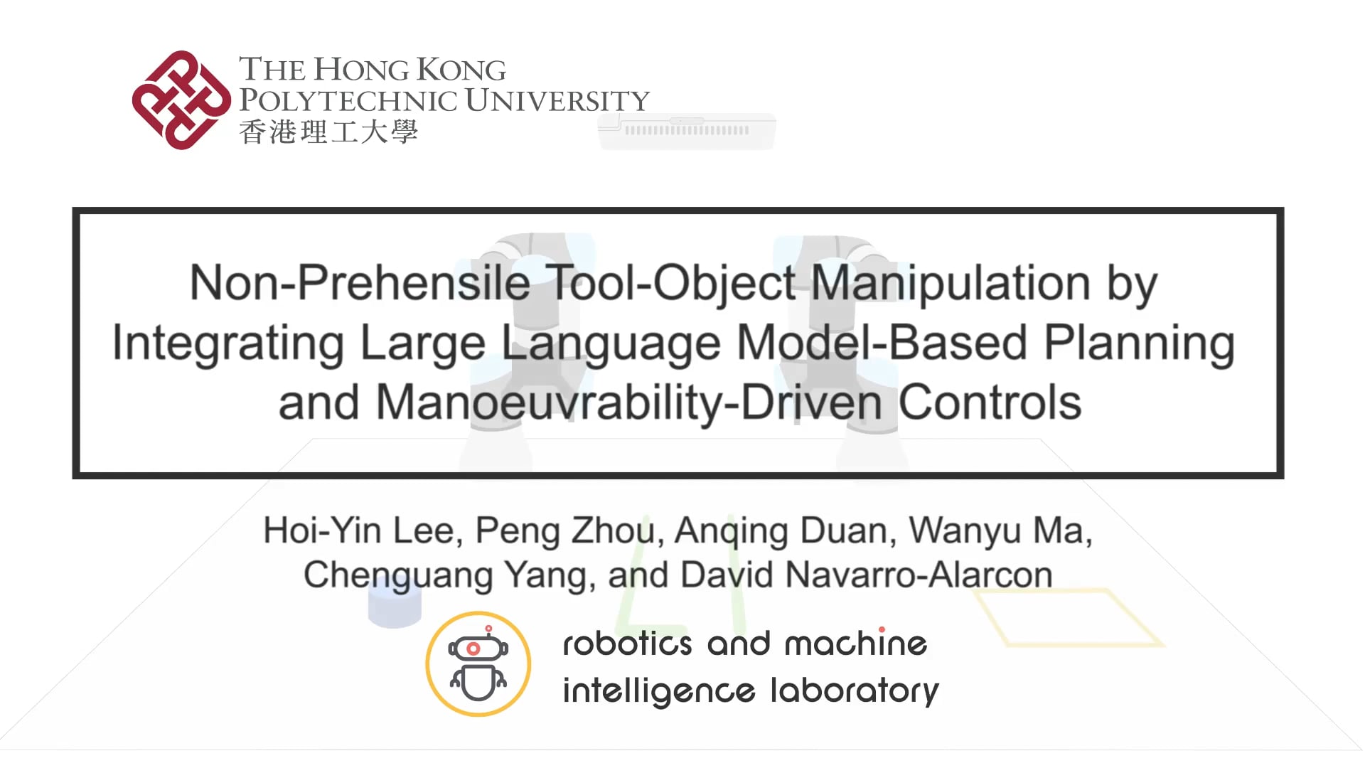 Non-Prehensile Tool-Object Manipulation by Integrating Large Language Model-Based Planning and Manoeuvrability-Driven Controls
