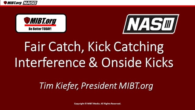 Fair Catch, Kick Catching Interference & Onside Kicks (8-4-24 Clinic)