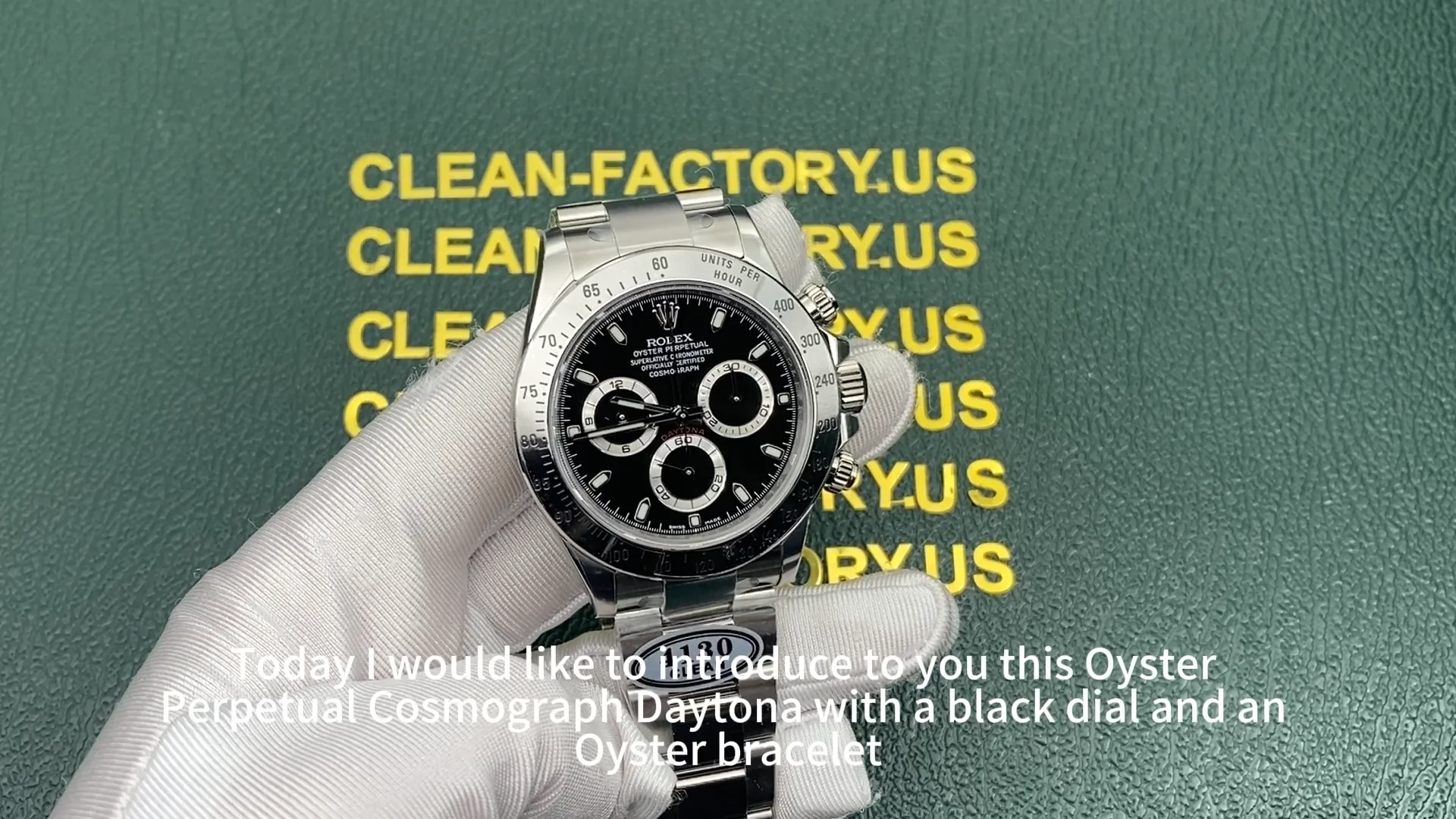 Clean Factory Rolex Daytona 116500LN 40mm Black Dial, Black Ceramic Bezel,  904L Steel, Best Edition 4130 Movement - CLEAN FACTORY OFFICIAL WEBSITE –  BEST CLONE ROLEX WATCH FOR SALE