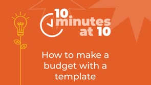 How to make a budget with a template