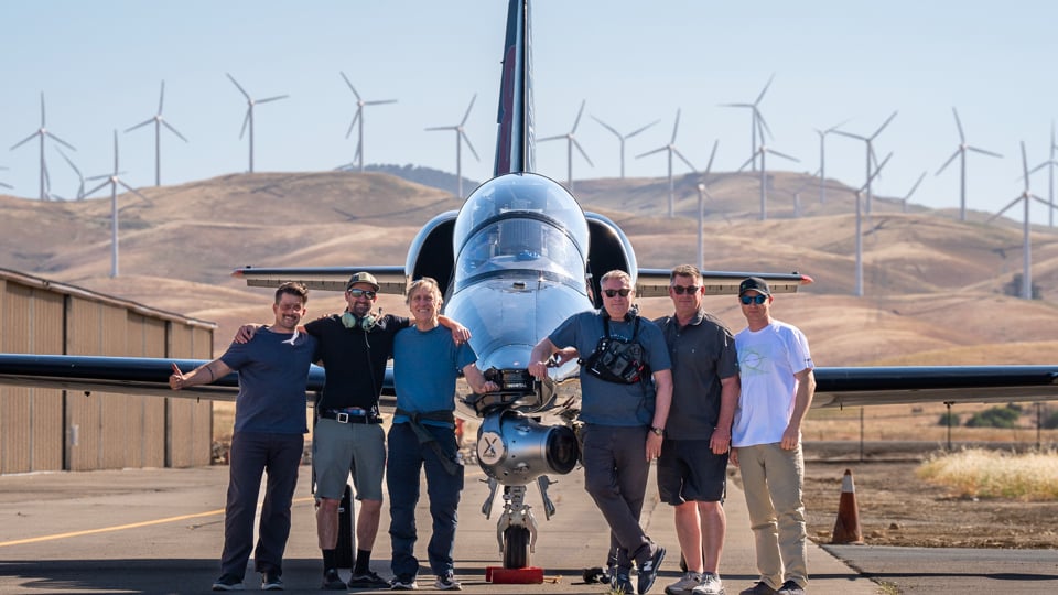 Cinejet L-39 flying the IMMORTAL Phoenix gimbal