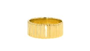 18kt Gold Vermeil Ridged Ring
