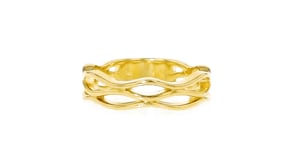 18kt Gold Vermeil Wavy Ring