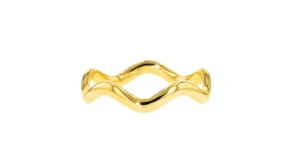 18kt Gold Vermeil Wavy Ring