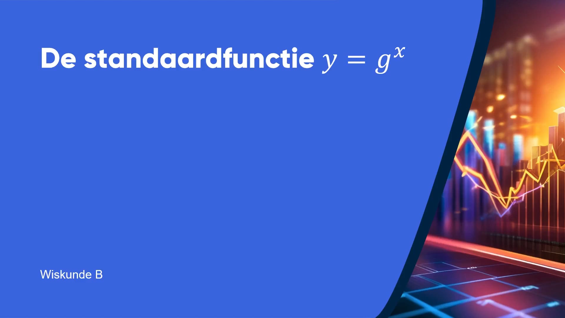 De standaardfunctie y = g^x